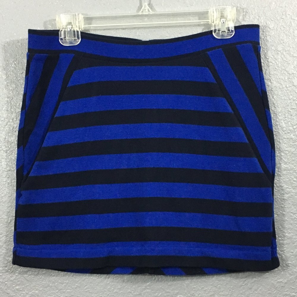 Gap Blue/Black Striped Skirt